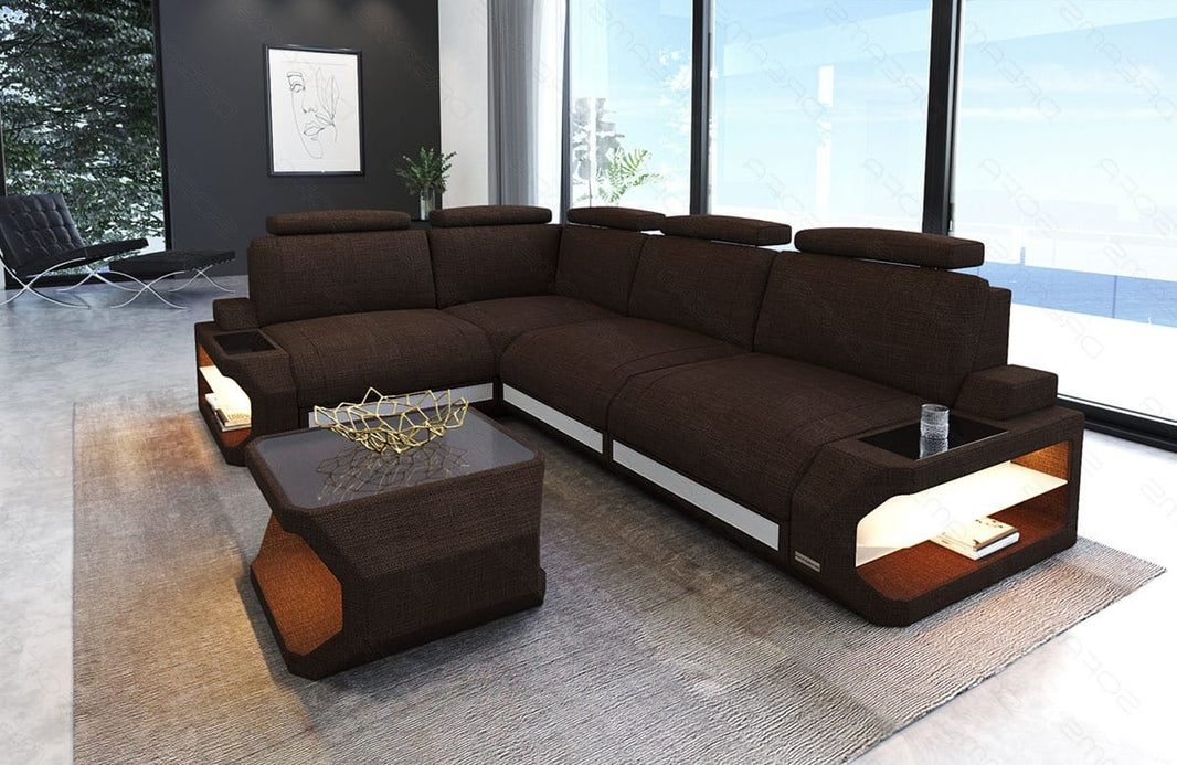 Stoff Ecksofa Siena L-Form