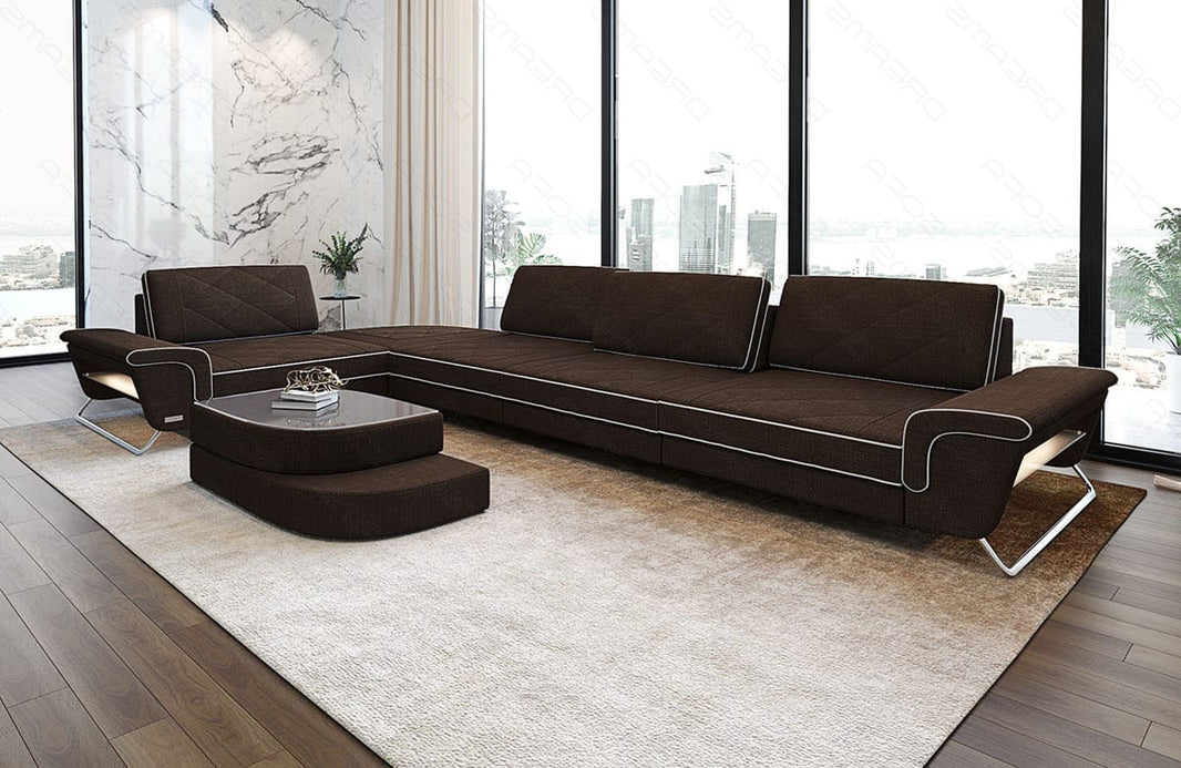 Stoff Ecksofa Rotello L-Form