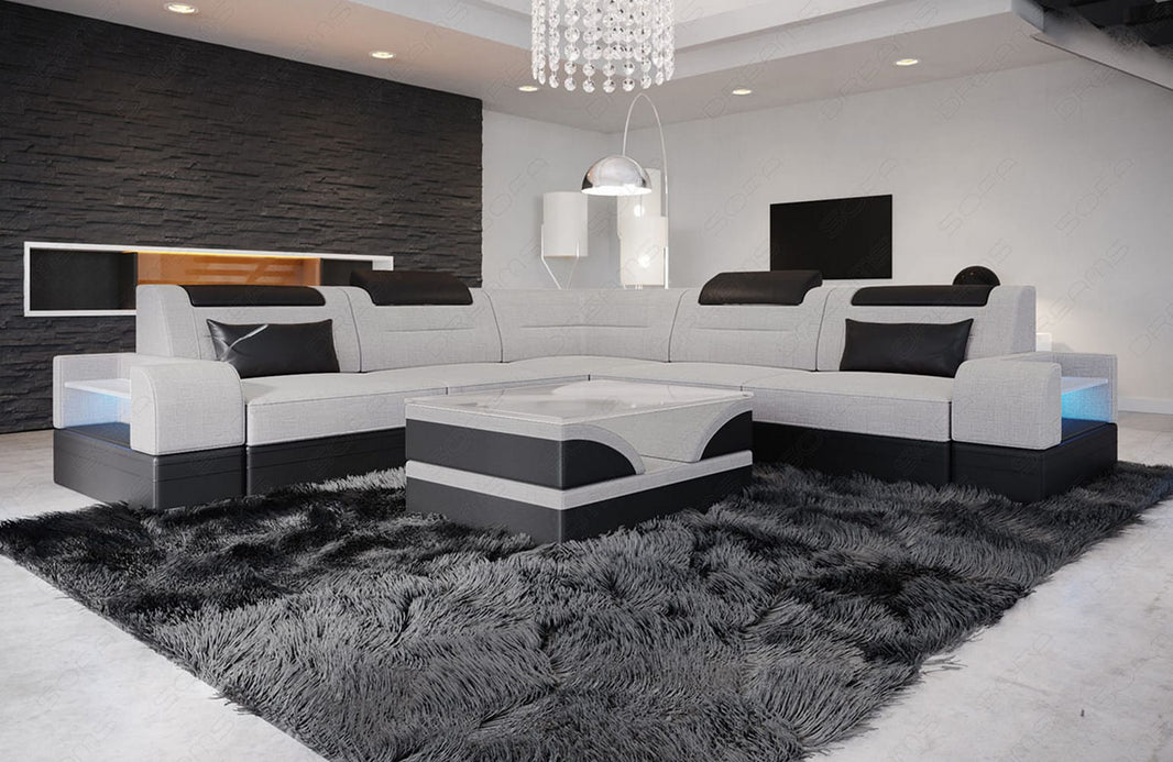 Couch Trivento L-Form in Stoff