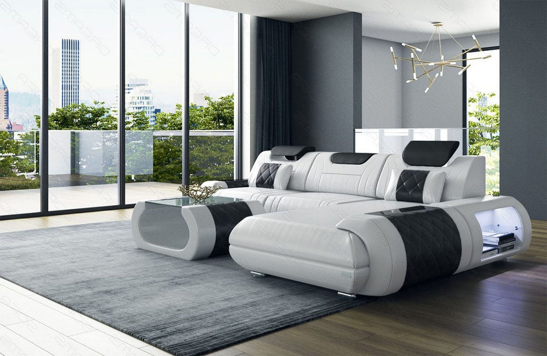 Ecksofa Rimini L-Form aus Leder