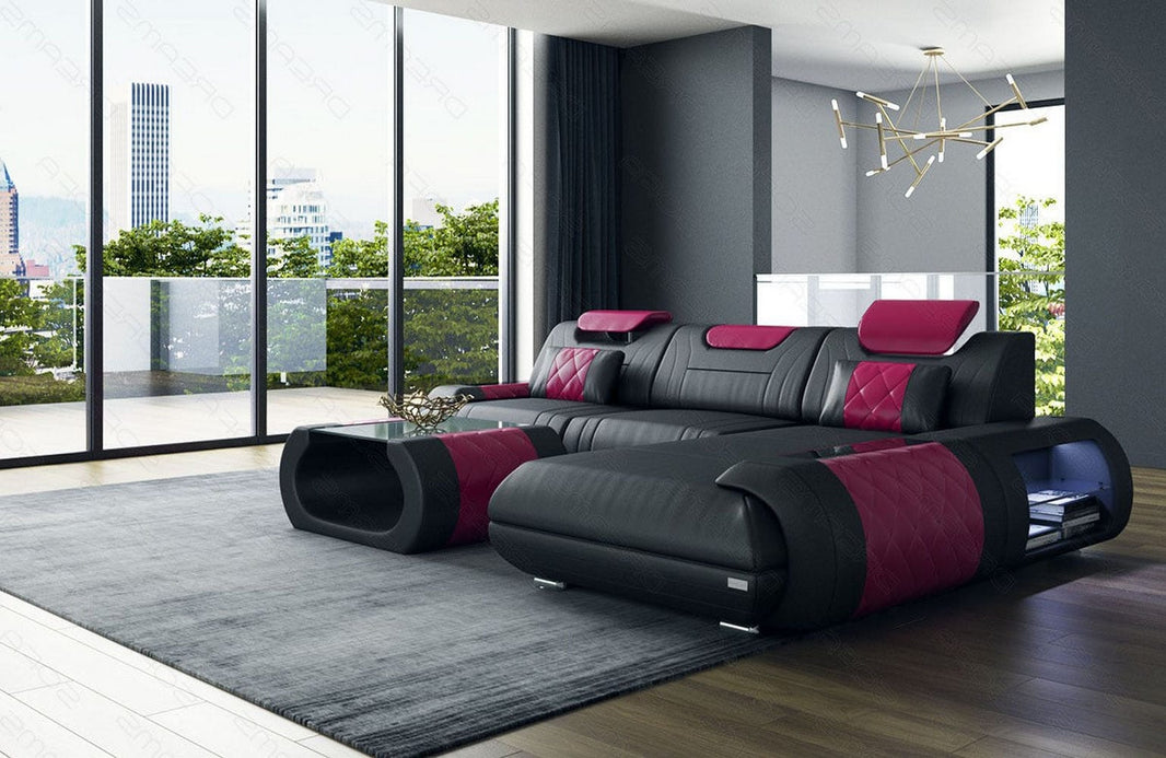 Ecksofa Rimini L-Form aus Leder