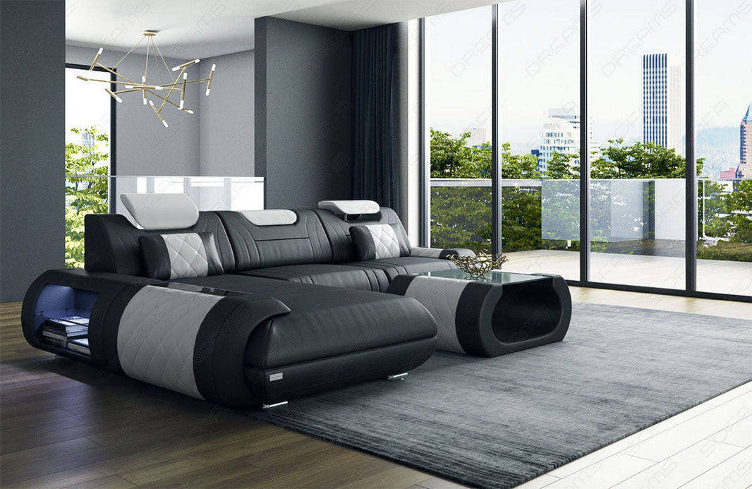 Ecksofa Rimini L-Form aus Leder