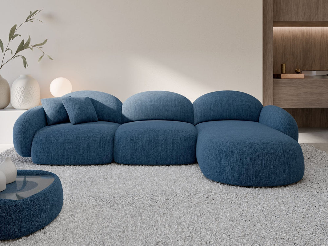 Couch Mirello L-Form in Stoff