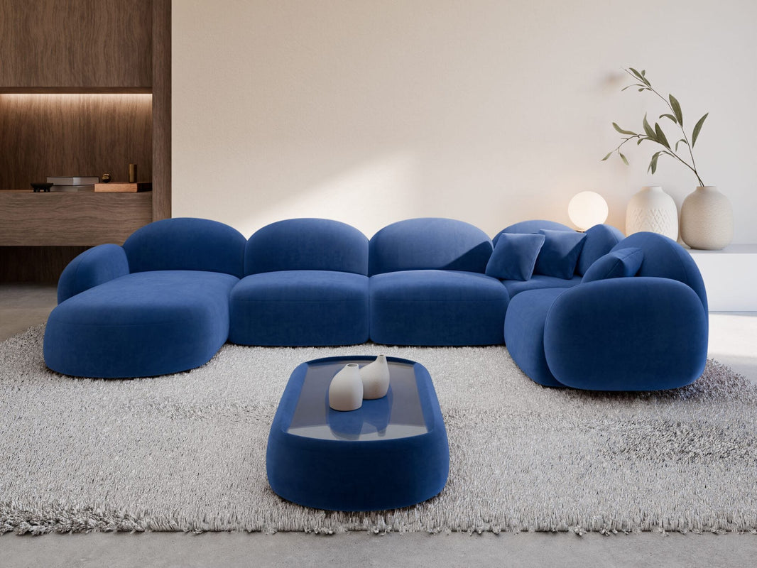 XL Wohnlandschaft Mirello U-Form aus Stoff