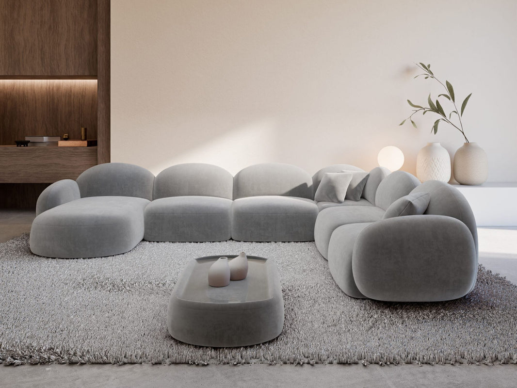 Wohnlandschaft Mirello XXL U-Form in Stoff