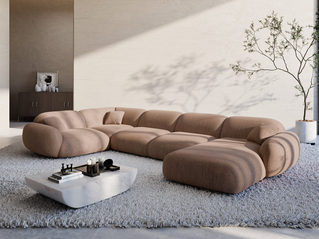 XL Stoff Wohnlandschaft Alcazar U-Form