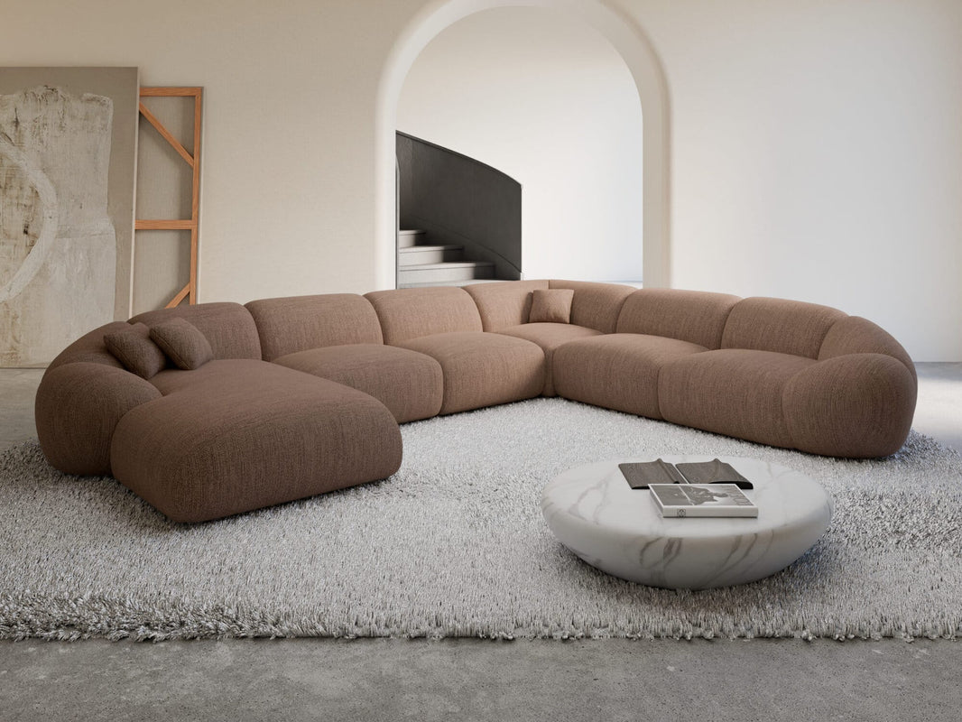 XXL Wohnlandschaft Solverde U-Form aus Stoff