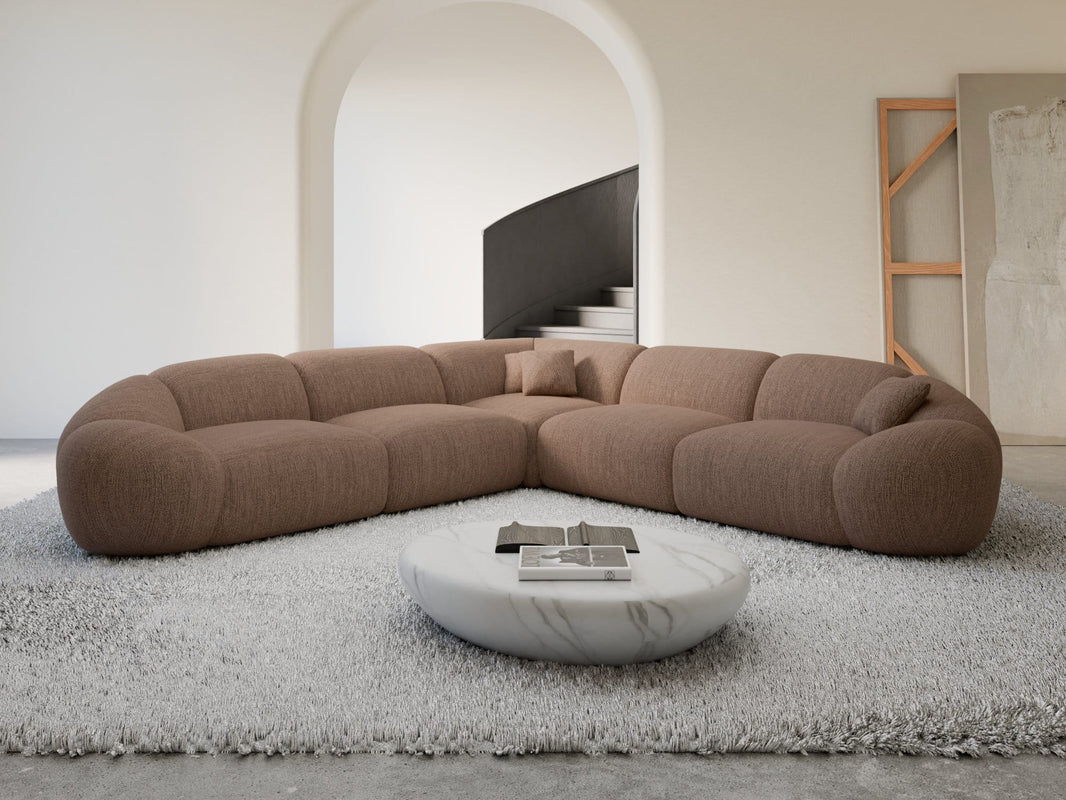 Ecksofa Solverde L-Form aus Stoff