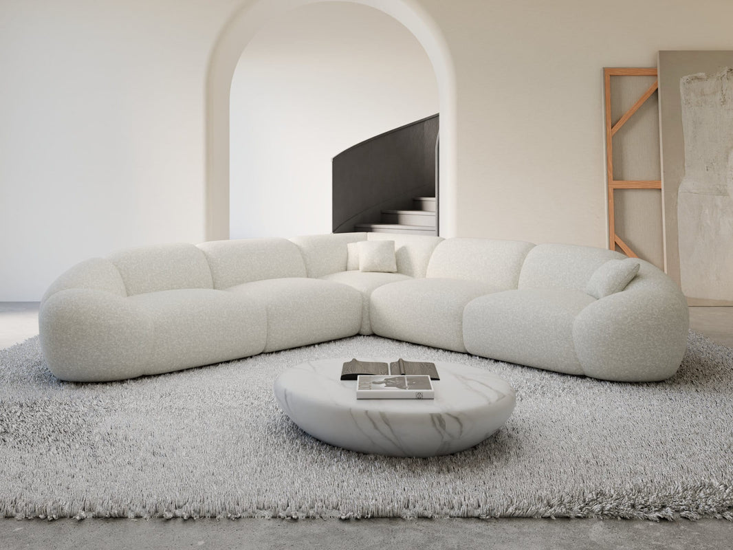 Ecksofa Solverde L-Form aus Stoff