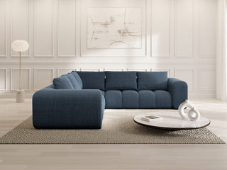Couch Casaluna L-Form in Stoff Dunkelblau