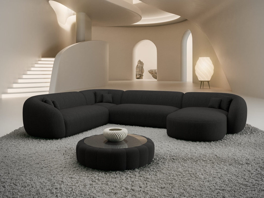XXL Wohnlandschaft Sorelia U-Form aus Stoff