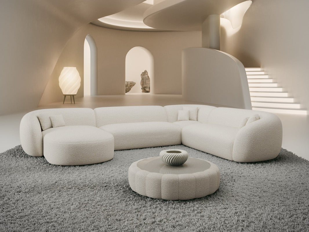XXL Wohnlandschaft Sorelia U-Form aus Stoff