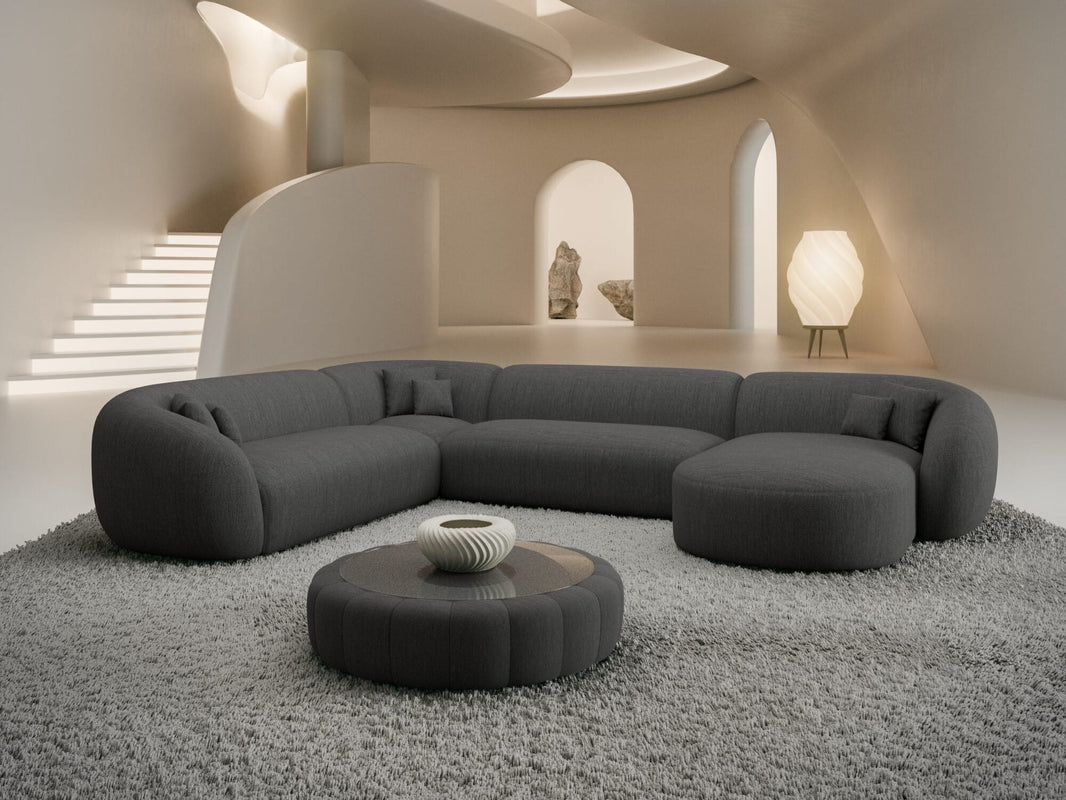 XXL Wohnlandschaft Sorelia U-Form aus Stoff