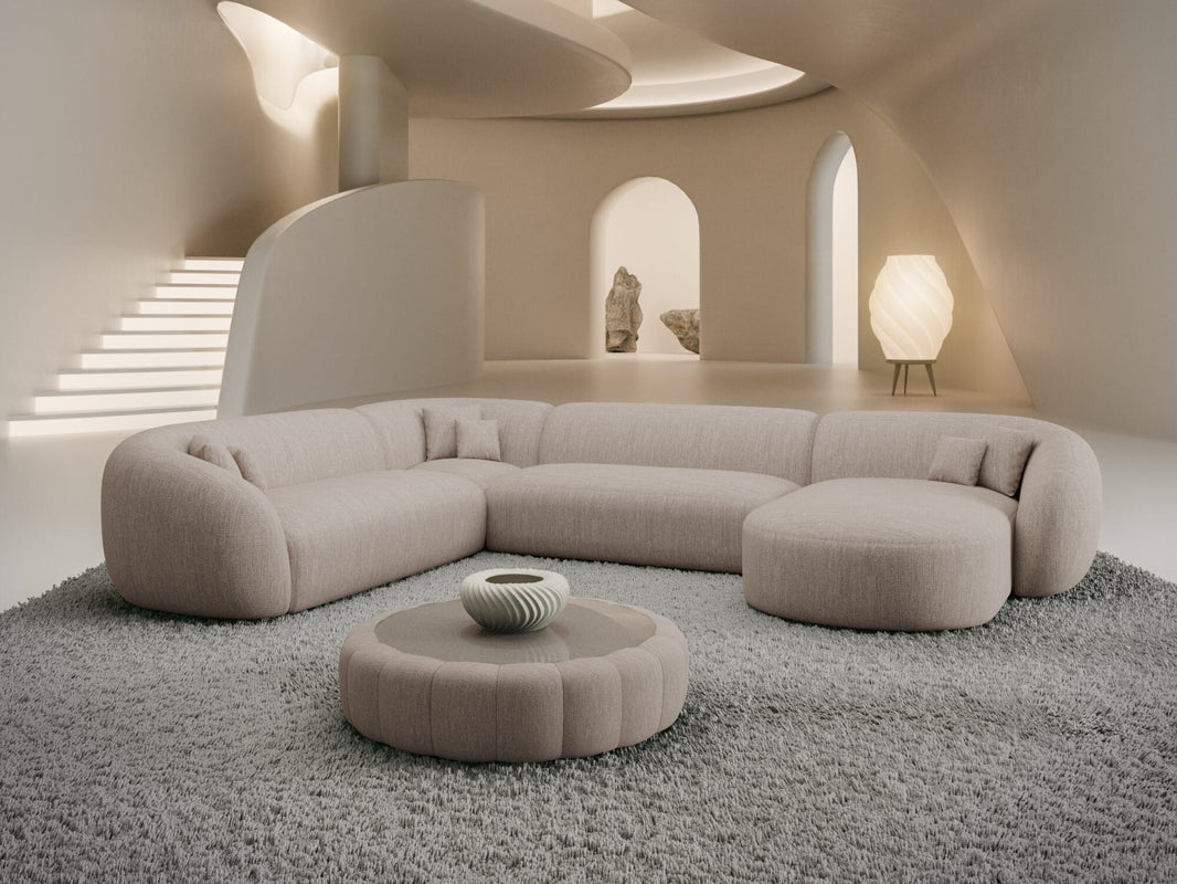 XXL Wohnlandschaft Sorelia U-Form aus Stoff