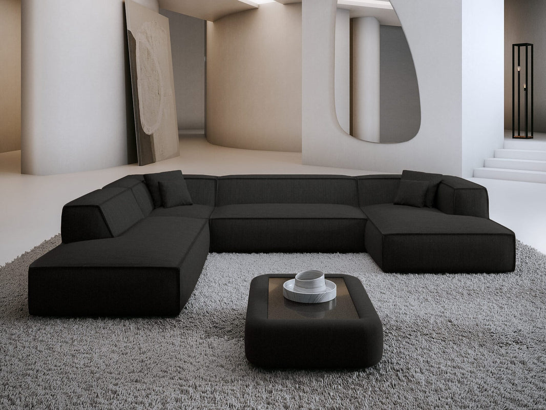 Wohnlandschaft Liranda Lounge U-Form aus Stoff