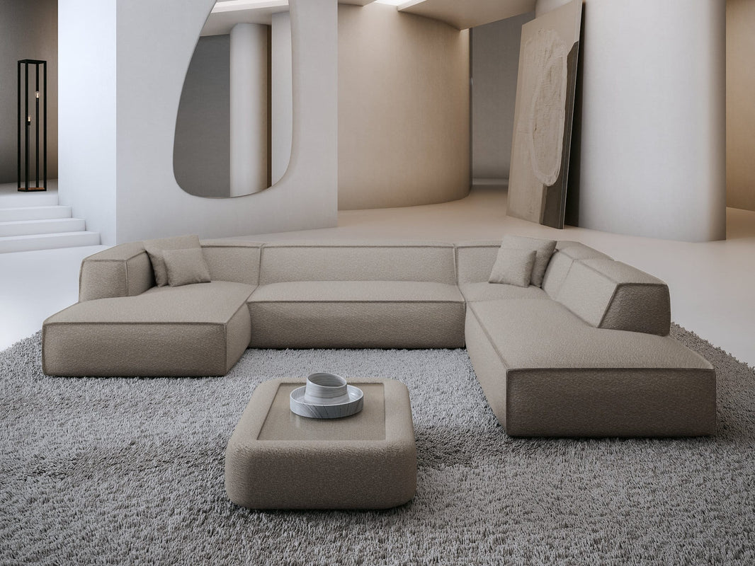 Wohnlandschaft Liranda Lounge U-Form aus Stoff