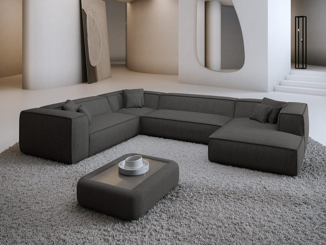Wohnlandschaft Liranda XXL U-Form in Stoff