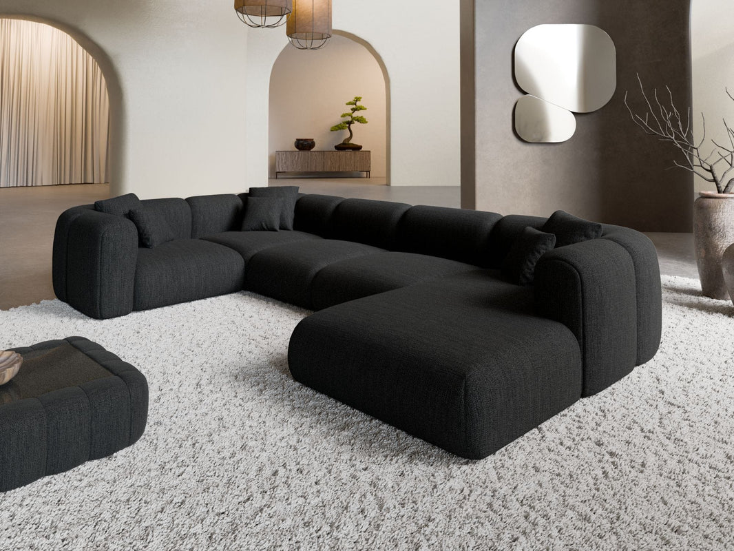 XL Wohnlandschaft Venturia U-Form aus Stoff