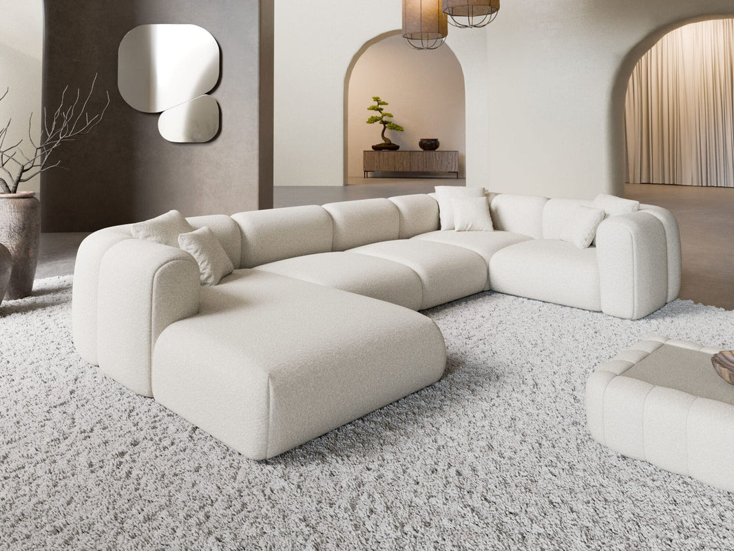 XL Wohnlandschaft Venturia U-Form aus Stoff