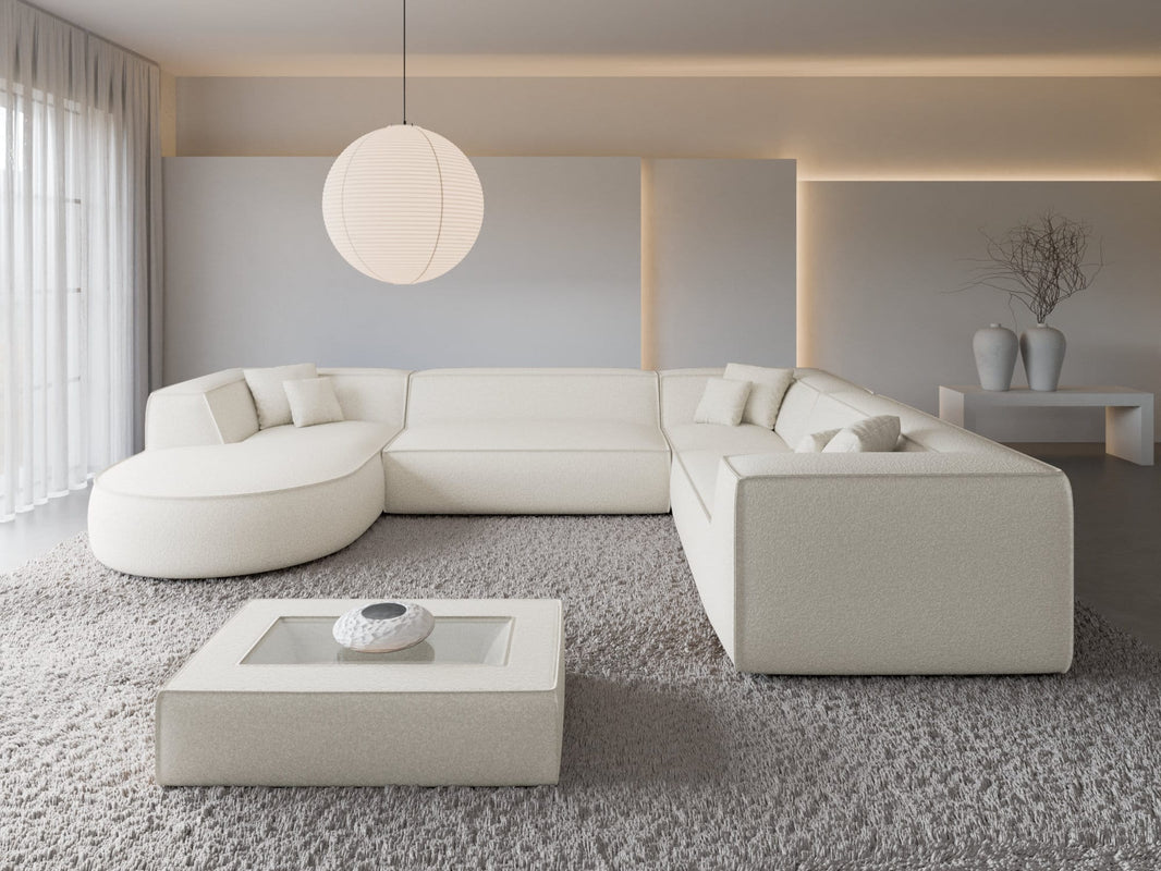XXL Wohnlandschaft Monterola U-Form aus Stoff