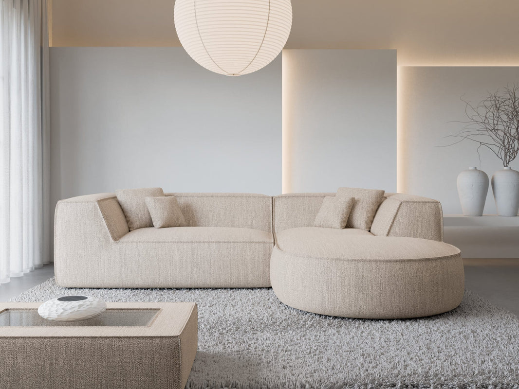 Stoff Ecksofa Monterola L-Form