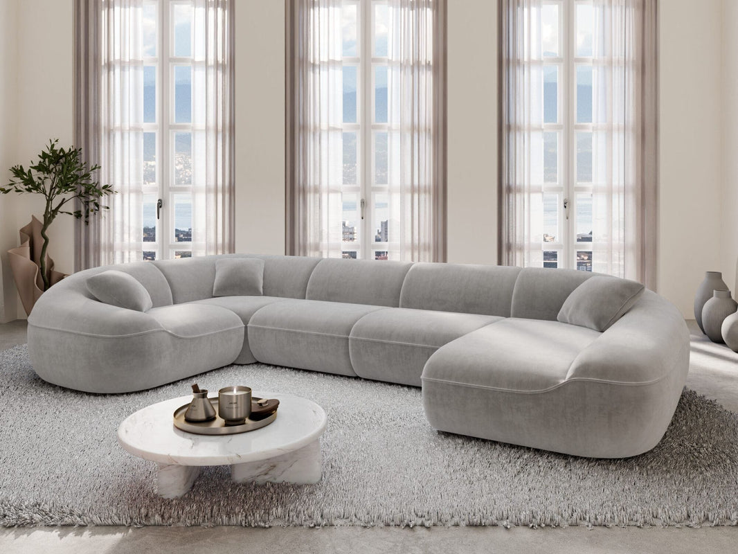 XL Stoff Wohnlandschaft Solmare U-Form