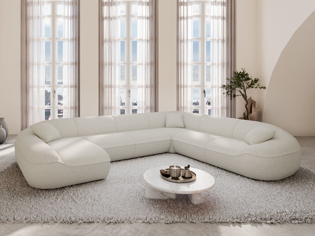 XXL Stoff Wohnlandschaft Solmare U-Form