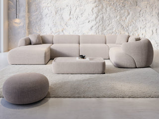 Wohnlandschaft Monteluna XL U-Form in Stoff Beige
