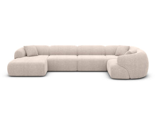 Wohnlandschaft Monteluna XL U-Form in Stoff Beige
