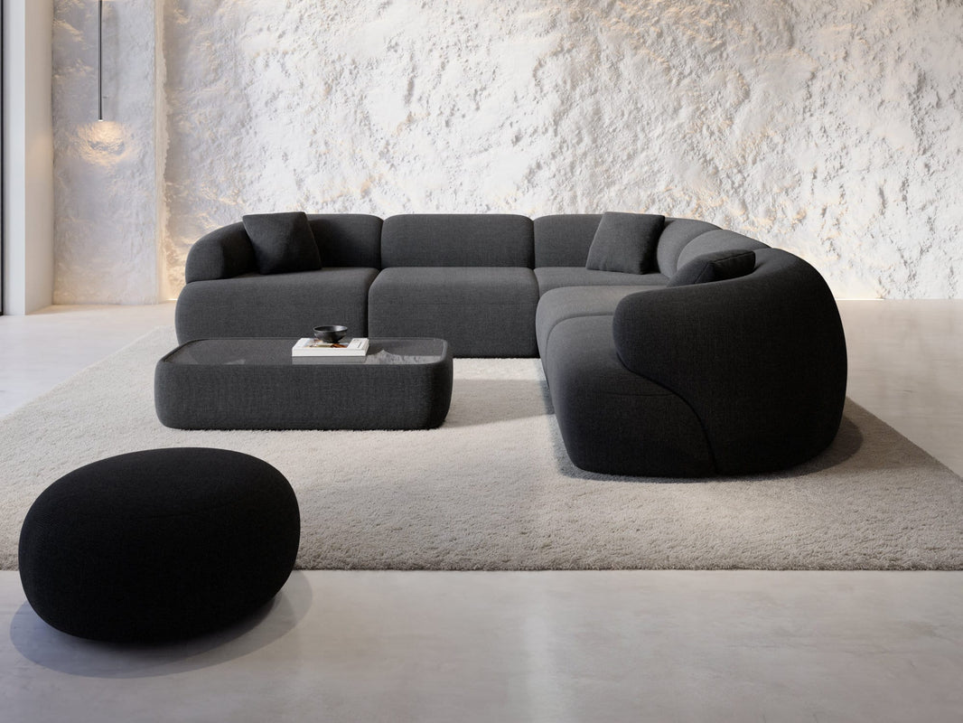 Couch Monteluna L-Form in Stoff