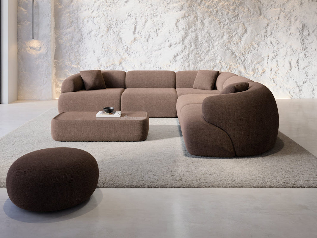 Couch Monteluna L-Form in Stoff