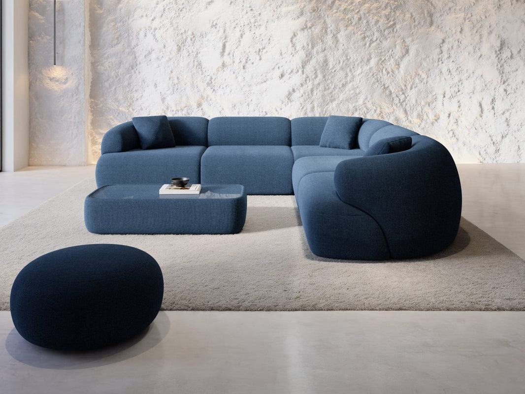 Couch Monteluna L-Form in Stoff