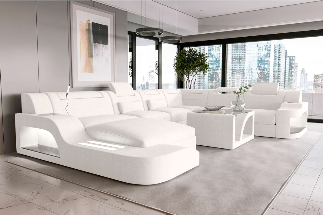 XXL Wohnlandschaft Palermo Stoffsofa