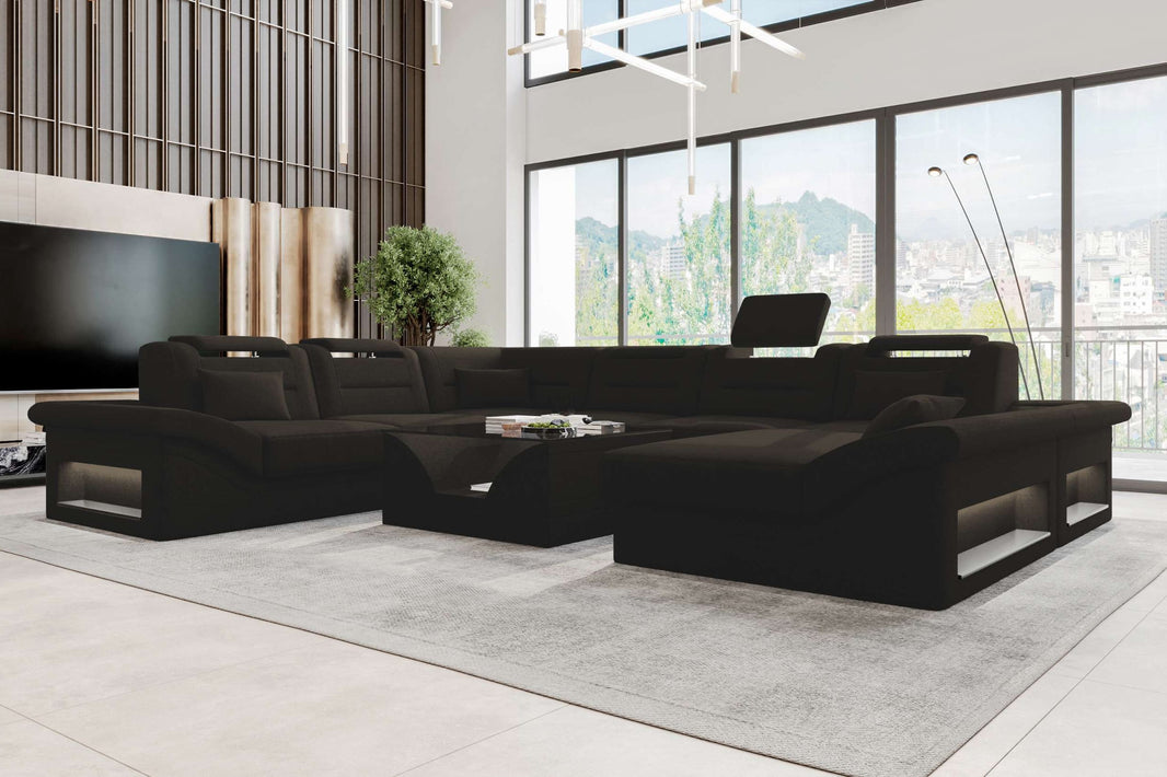 XXL Wohnlandschaft Enzo Stoffsofa