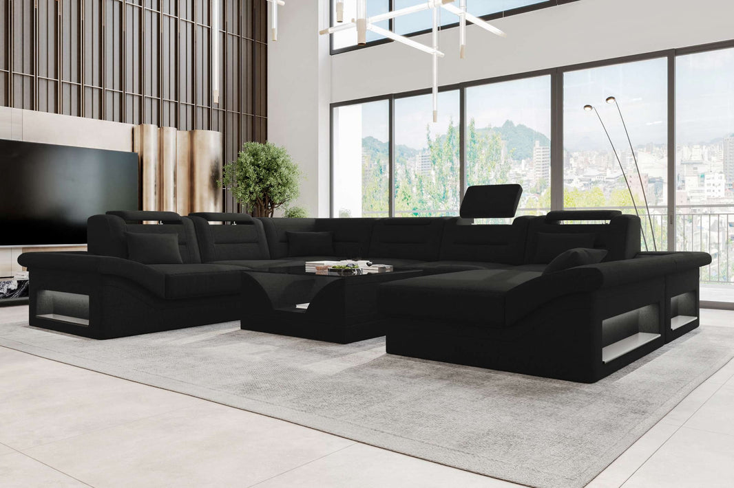 XXL Wohnlandschaft Enzo Stoffsofa
