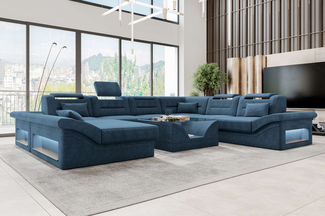 XXL Wohnlandschaft Enzo Stoffsofa