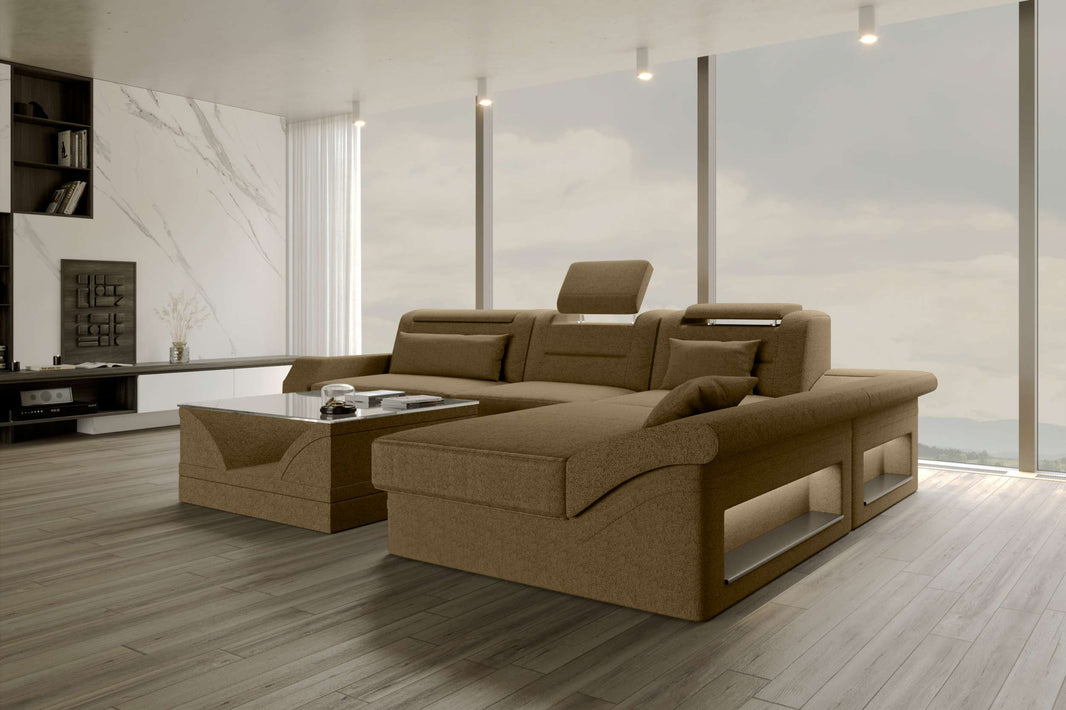 Ecksofa Monza L Form Stoffsofa