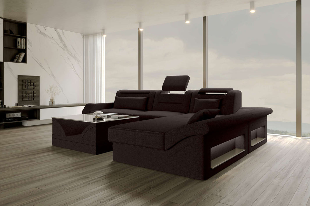 Ecksofa Monza L Form Stoffsofa