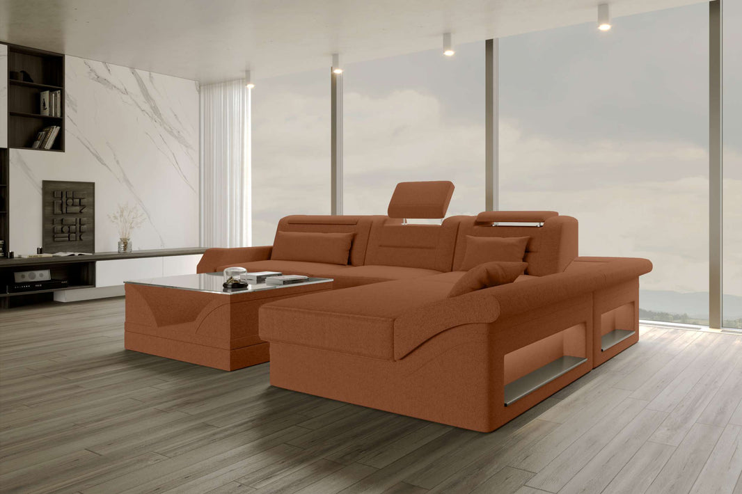 Ecksofa Monza L Form Stoffsofa