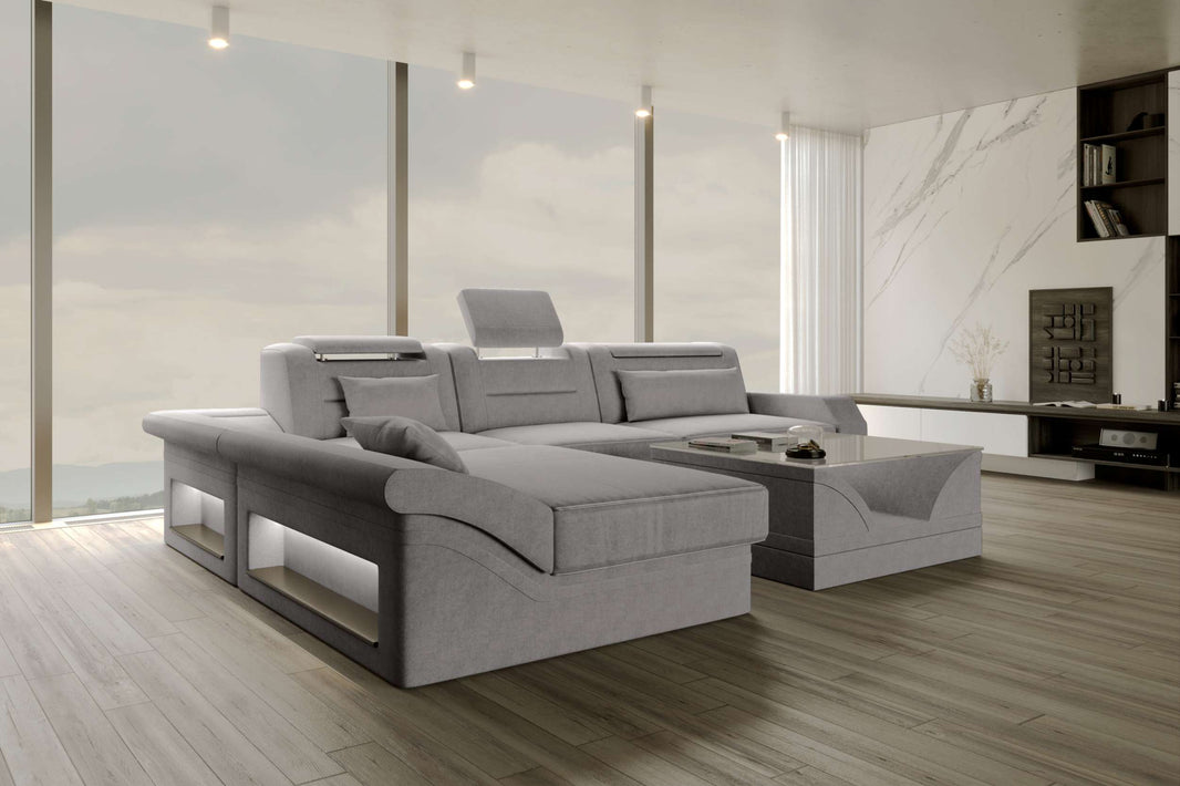 Ecksofa Monza L Form Stoffsofa