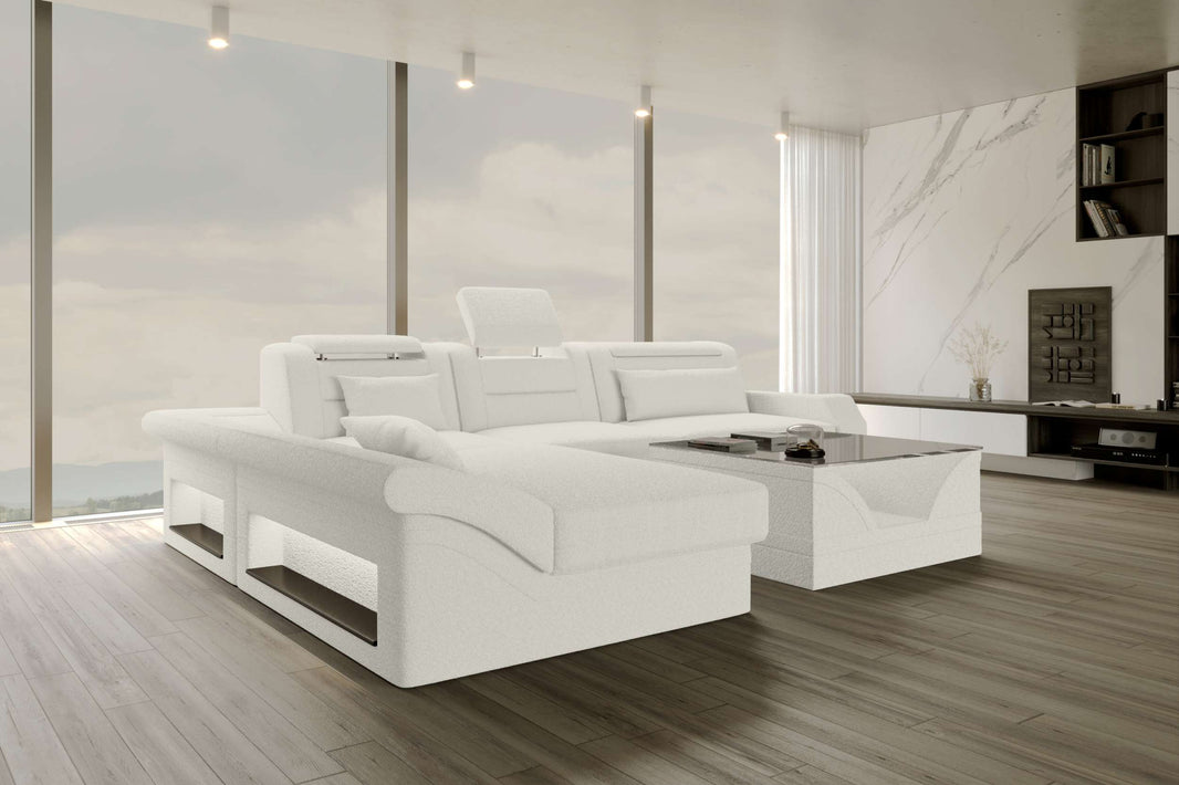 Ecksofa Monza L Form Stoffsofa