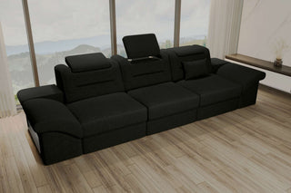 Couch Monza 3 Sitzer Stoffsofa Dunkelgrün