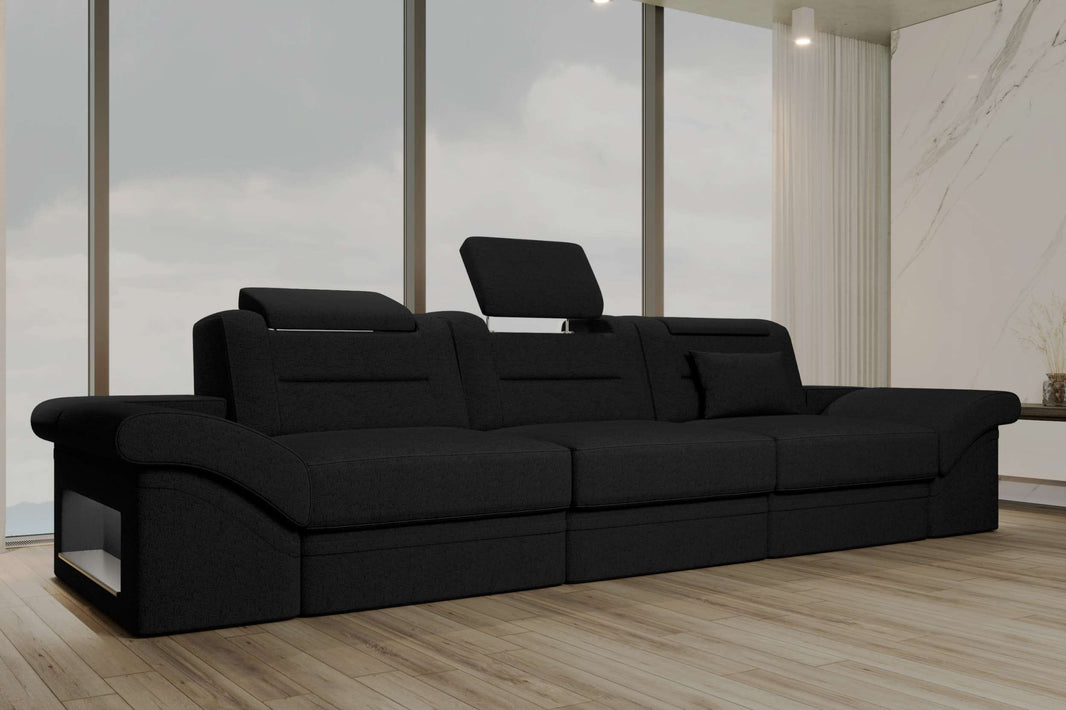 Couch Monza 3 Sitzer Stoffsofa