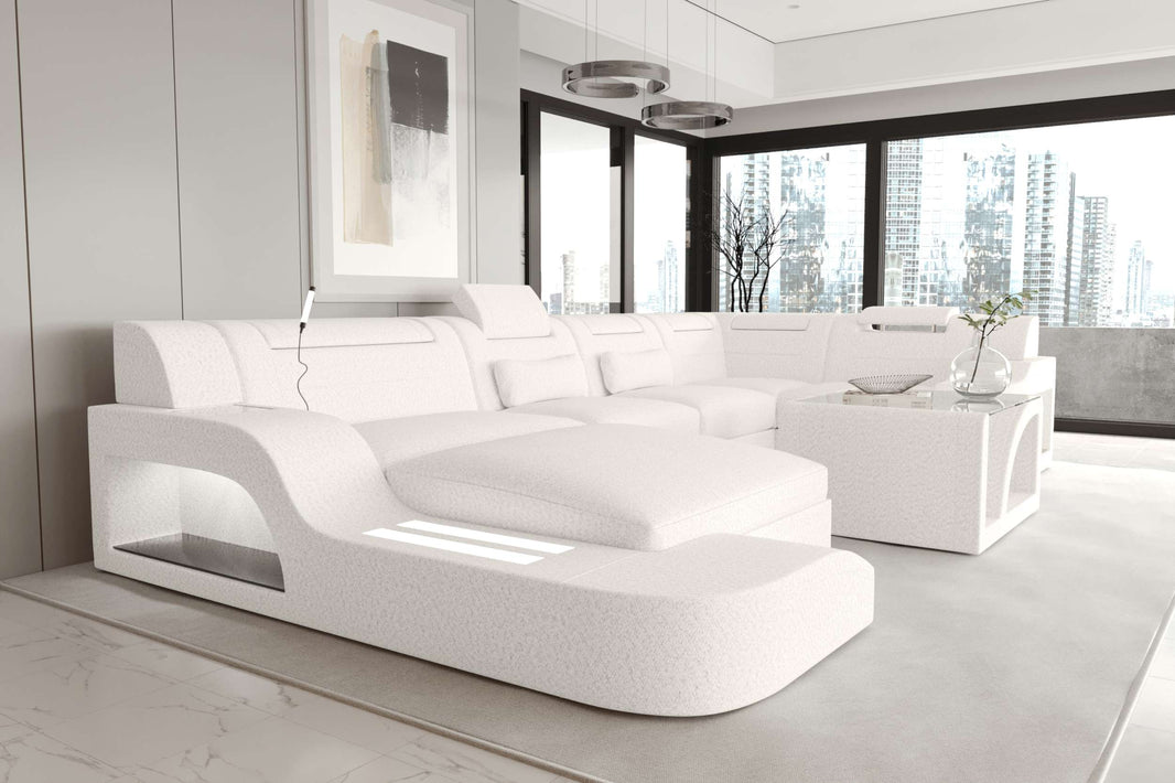 Wohnlandschaft Palermo U Form Stoffsofa