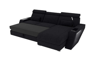Ecksofa Catania L Form Stoffsofa Schwarz