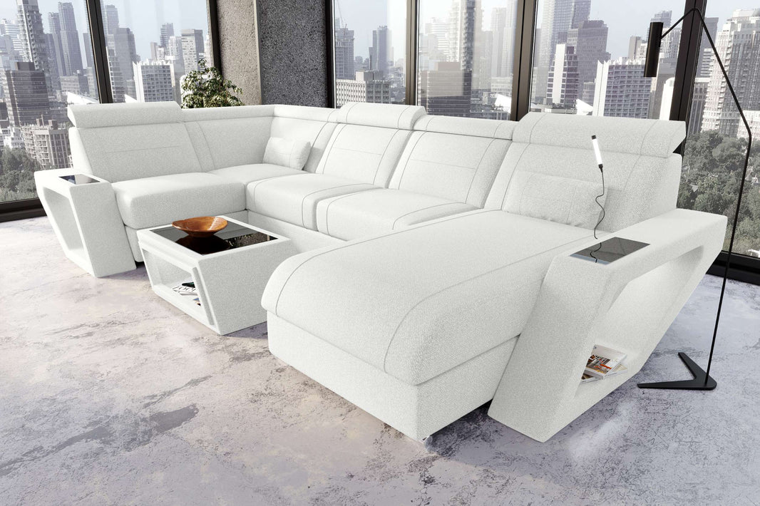 Wohnlandschaft Catania U Form Stoffsofa