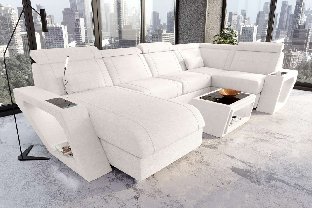 Wohnlandschaft Catania U Form Stoffsofa