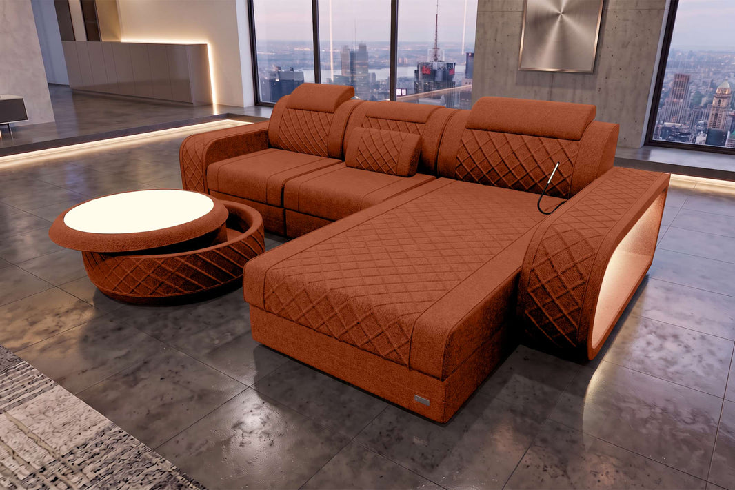 Ecksofa Berlin L Form Stoffsofa