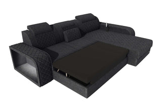 Ecksofa Berlin L Form Stoffsofa Schwarz