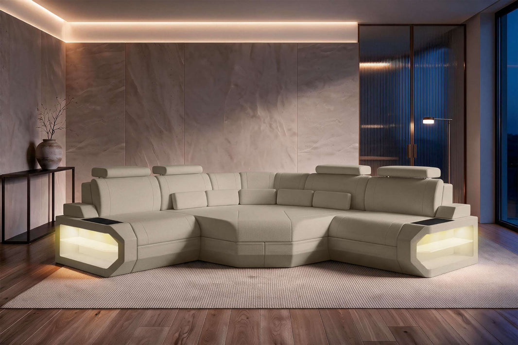 Mini Ecksofa Asti L Form Stoffsofa